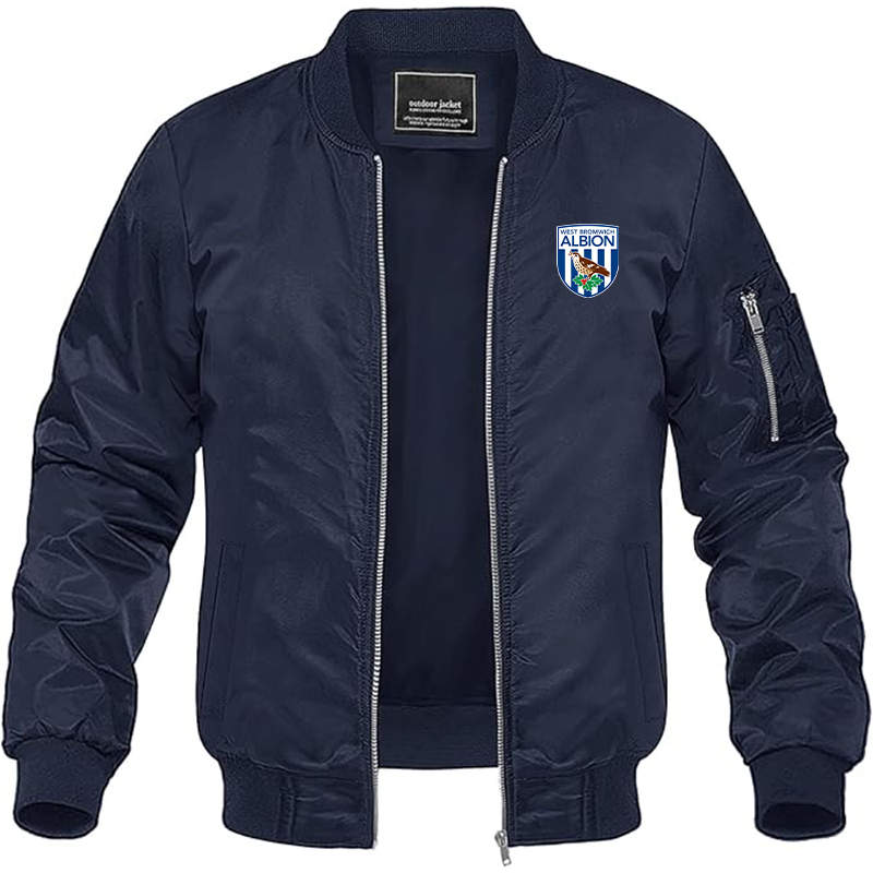 Men's West Bromwich Albion Soccer Lightweight Bomber Jacket