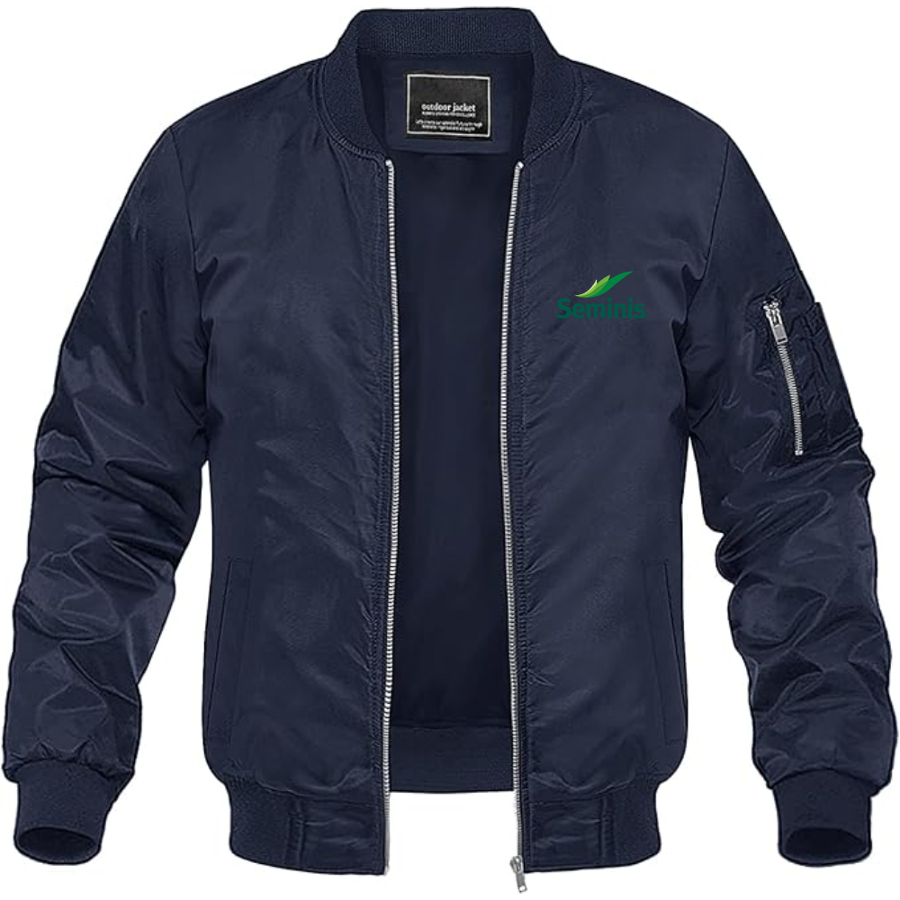 Men's Seminis Logo Lightweight Bomber Jacket