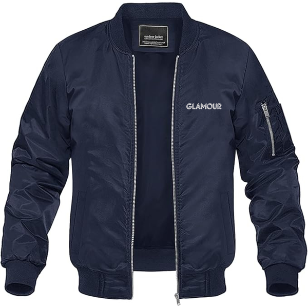 Men's Glamour Lightweight Bomber Jacket Windbreaker Softshell Varsity Jacket Coat