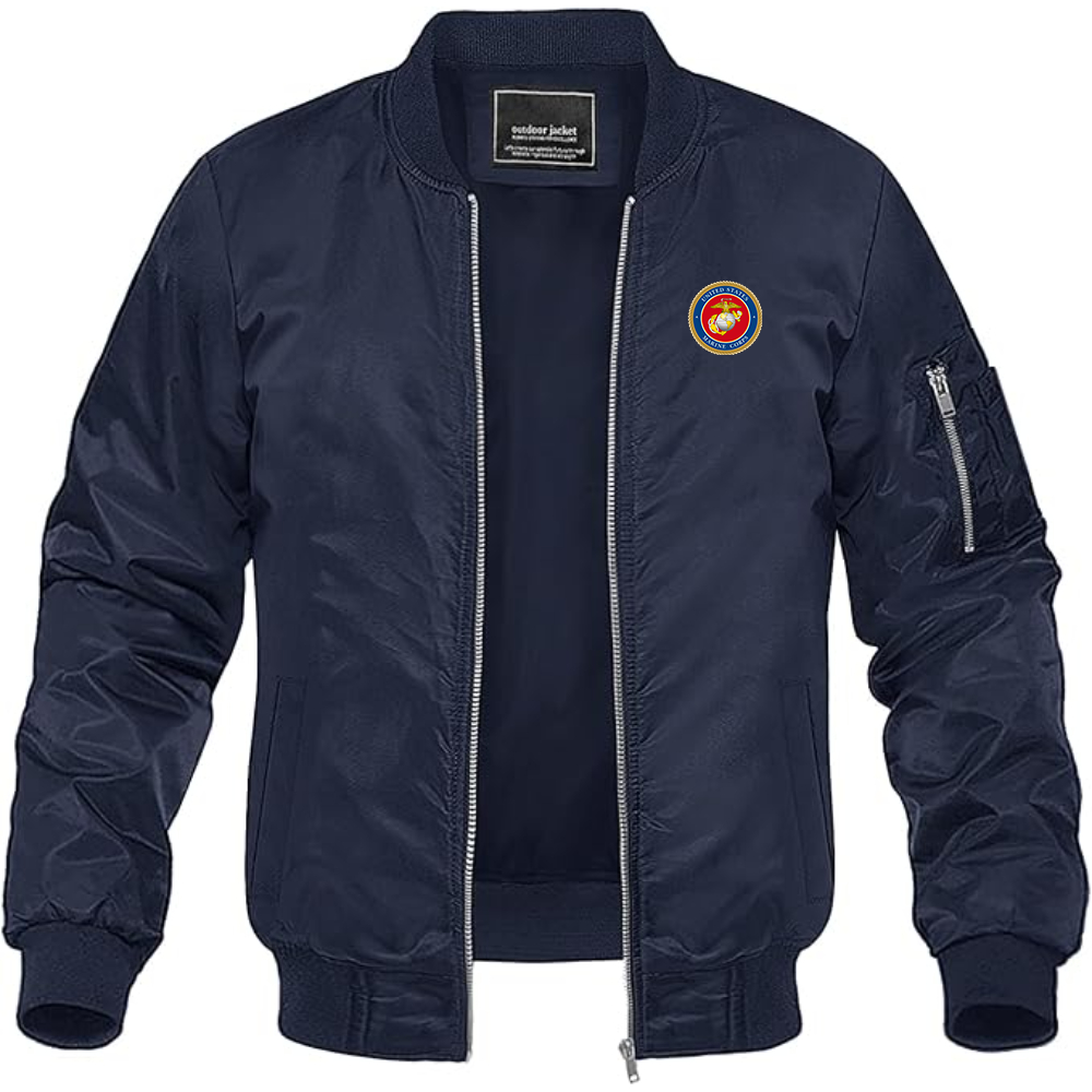 Men's USMC Emblem Lightweight Bomber Jacket