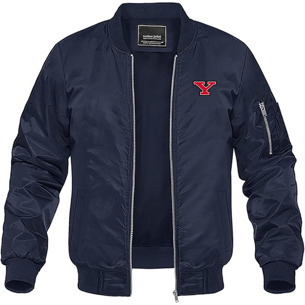 Men's  Youngstown State Penguins  Lightweight Bomber Jacket Windbreaker Softshell Varsity Jacket Coat