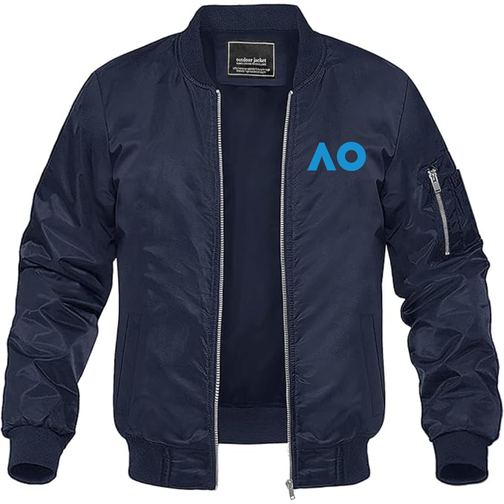 Men's Australian Open Logo Lightweight Bomber Jacket