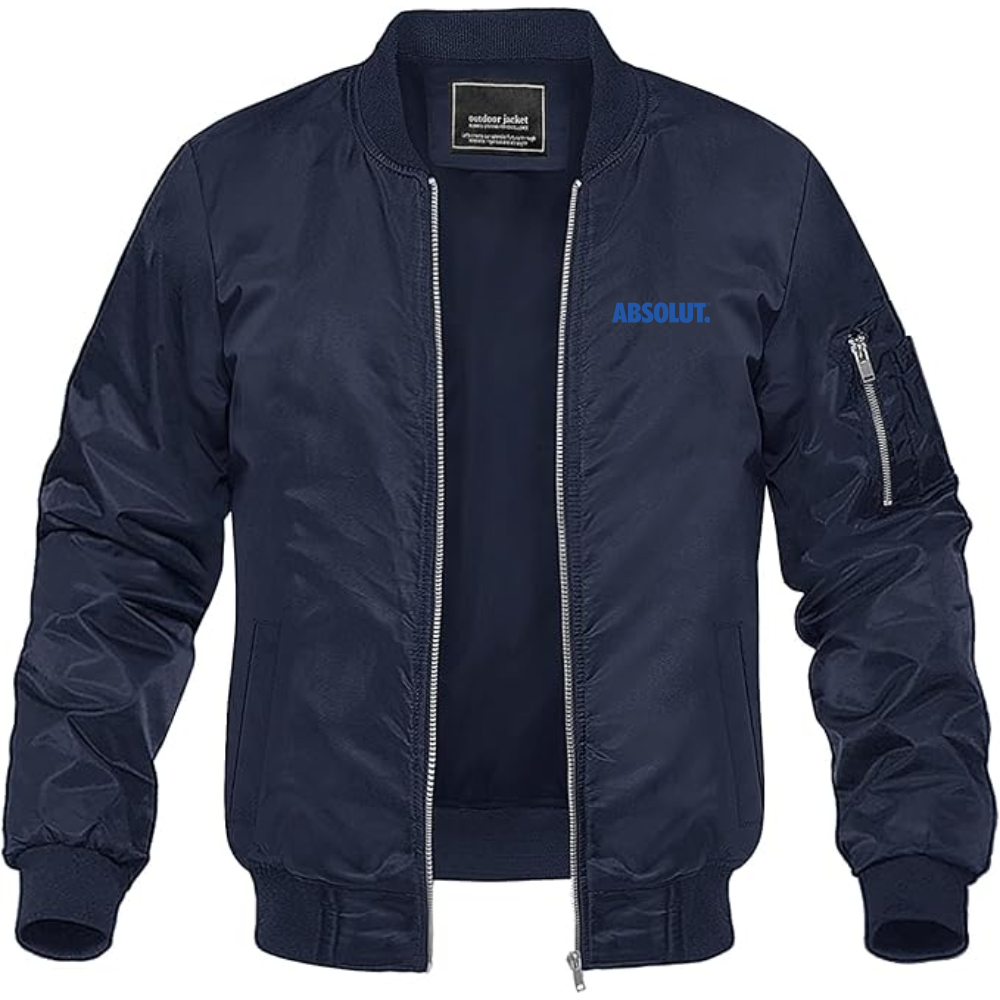 Men's Absolut Logo Lightweight Bomber Jacket
