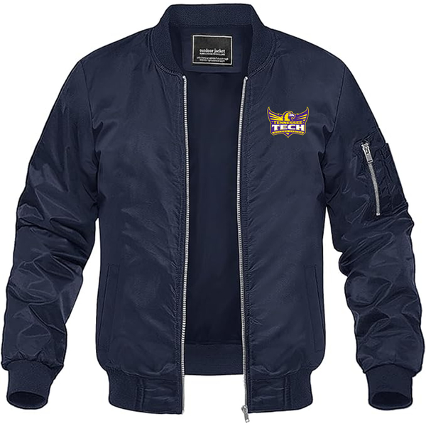 Men's Tennessee Tech Golden Eagles Lightweight Bomber Jacket Windbreaker Softshell Varsity Jacket Coat