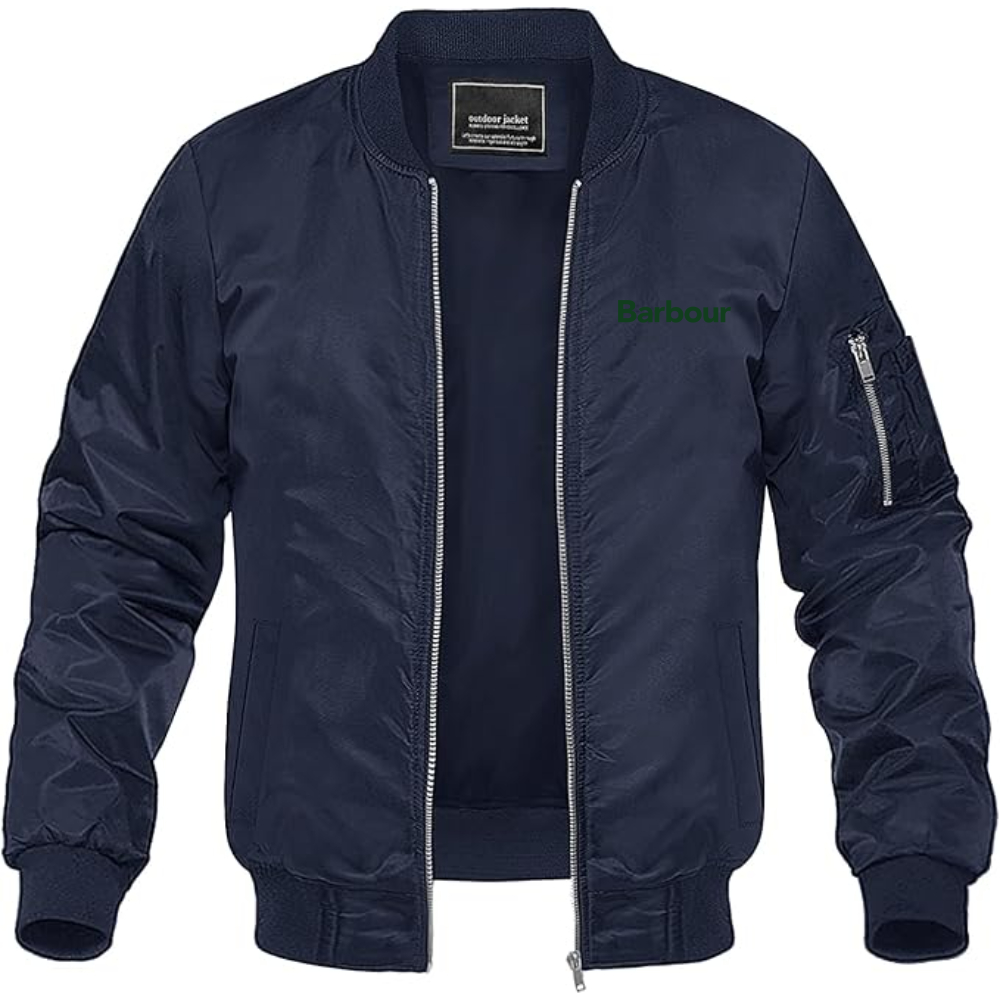 Men's Barbour Logo Lightweight Bomber Jacket