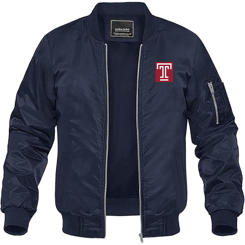 Men's Temple Owls Lightweight Bomber Jacket