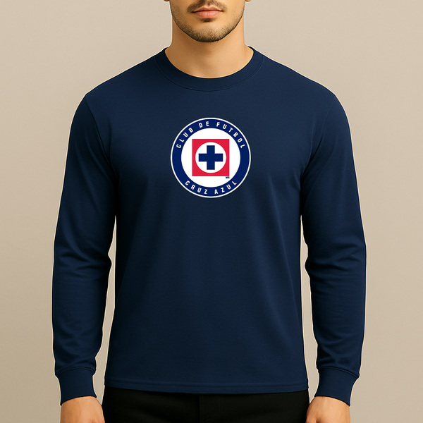 Men's Cruz Azul Football Club Long Sleeve T-Shirt