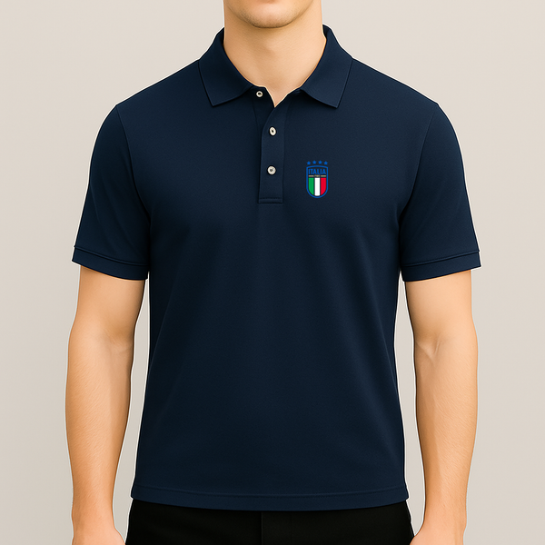 Men's Italy National Soccer Team Dry Blend Polo
