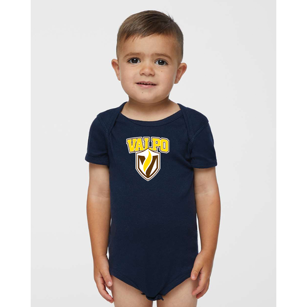Valparaiso Crusaders  Rabbit Skins Infant Baby Rib Bodysuit