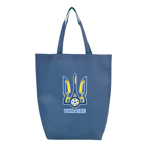 Ukraine National Football Soccer Team Q-Tees Non-Woven Gusset Bottom Tote