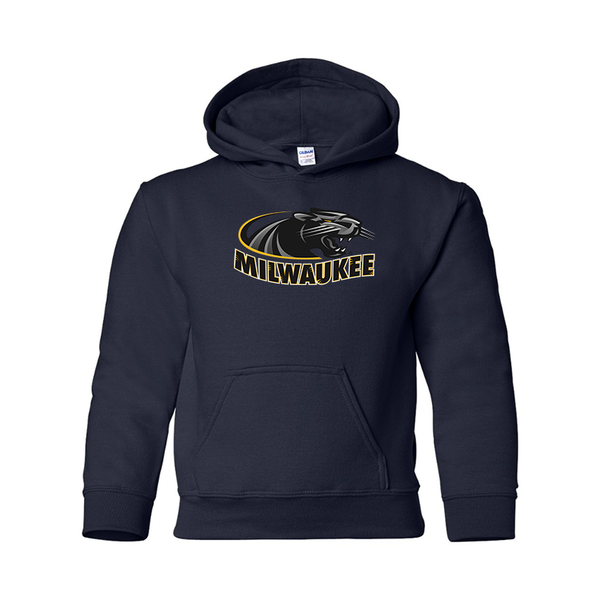 Youth  Wisconsin Milwaukee Panthers Gildan Heavy Blend  Hooded Sweatshirt