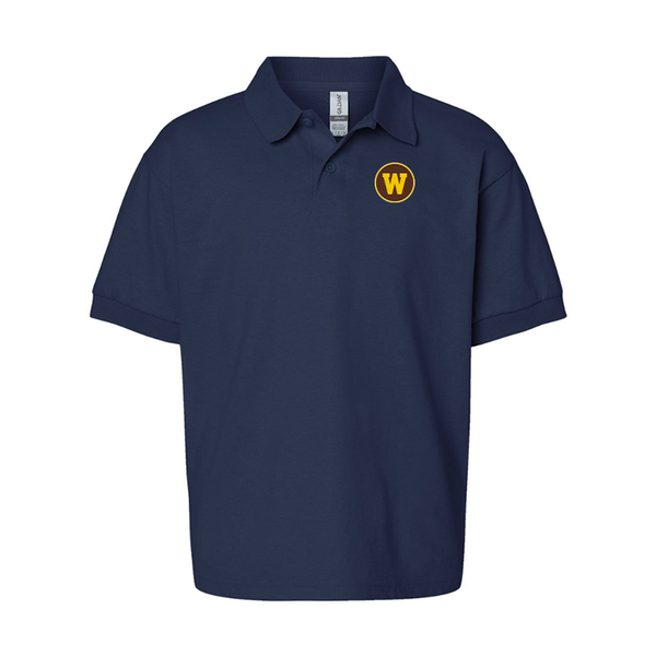 Youth Western Michigan Broncos Gildan Dry Blend Jersey Polo