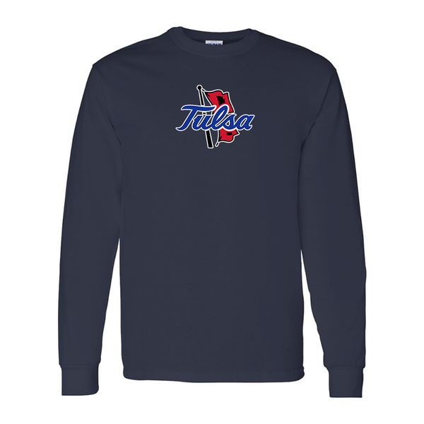 Men's Tulsa Golden Hurricane Gildan Heavy Cotton Long Sleeve T-Shirt