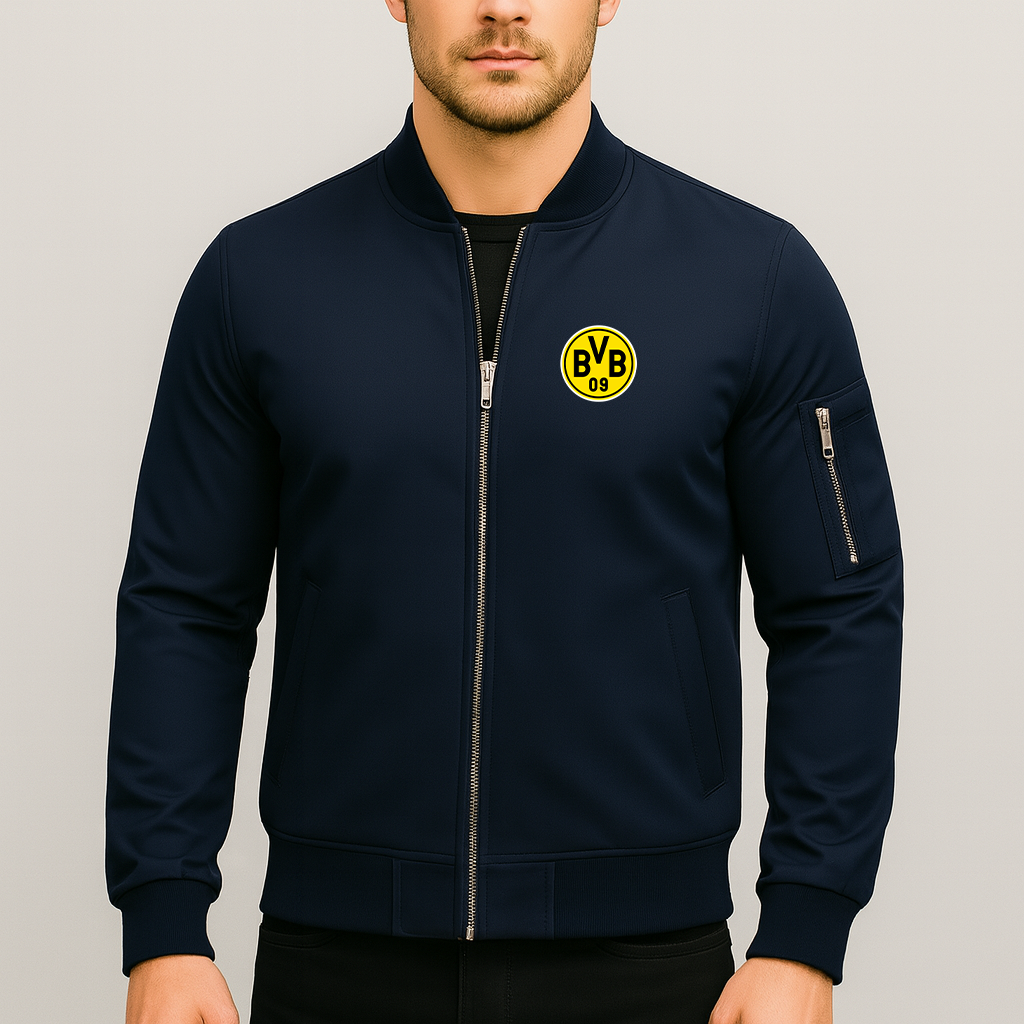 Men's Borussia Dortmund BVB FC Lightweight Bomber Jacket