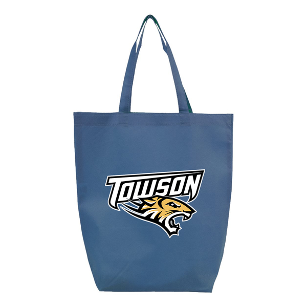 Towson Tigers Q-Tees Non-Woven Gusset Bottom Tote