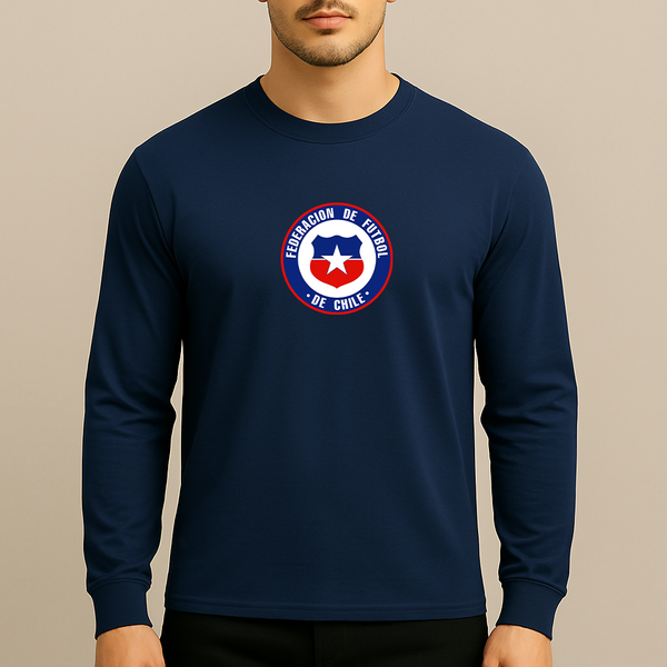 Men's Chile National Soccer Team  Long Sleeve T-Shirt