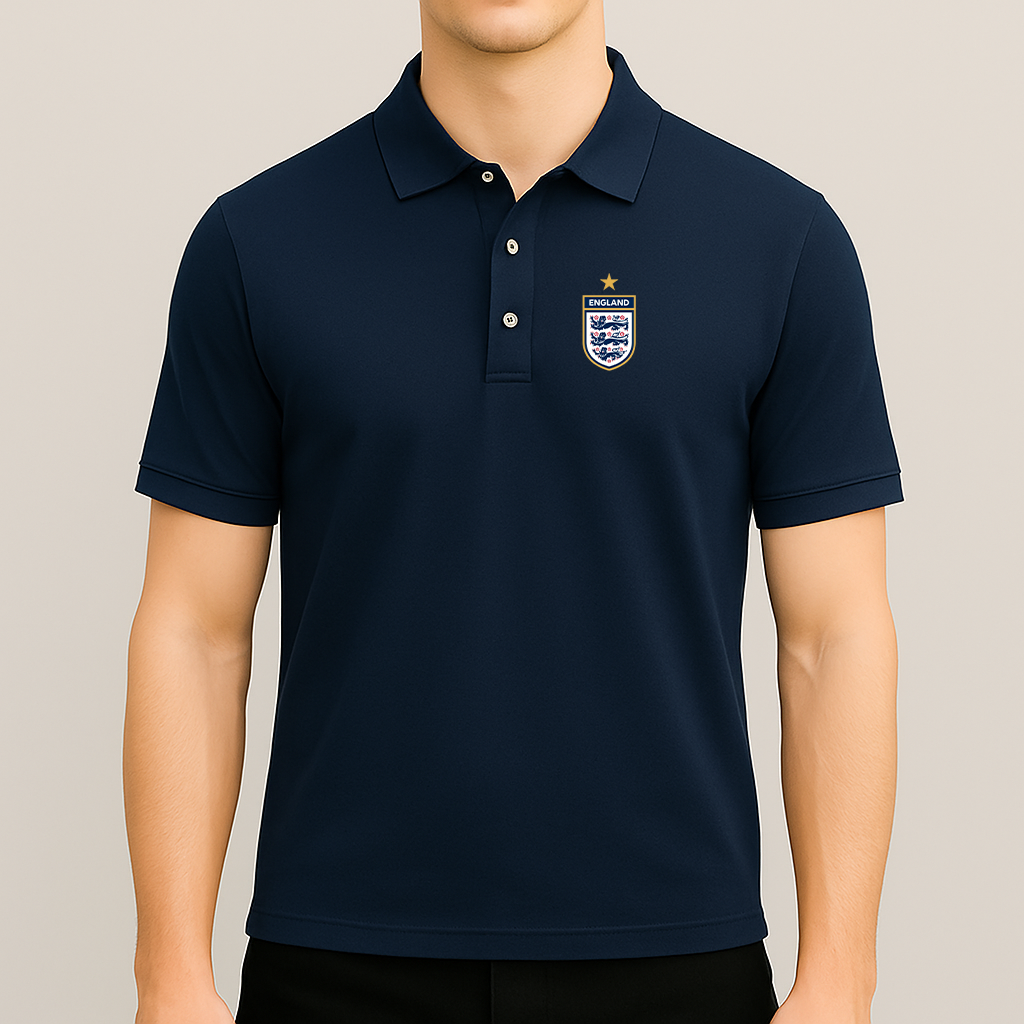 Men's England National Soccer Team Dry Blend Polo
