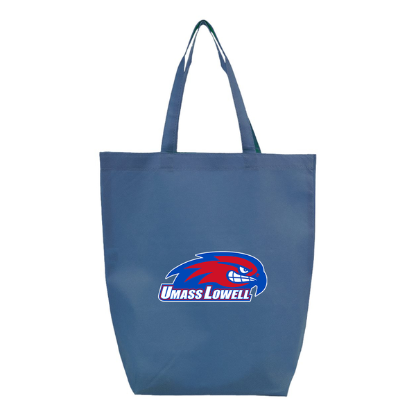 UMass Lowell River Hawks  Q-Tees Non-Woven Gusset Bottom Tote