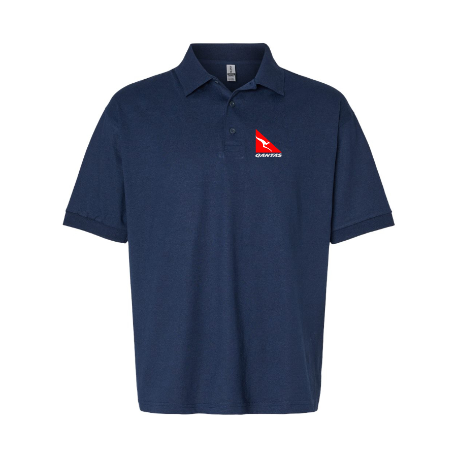Men's Qantas Dry Blend Polo - Navy