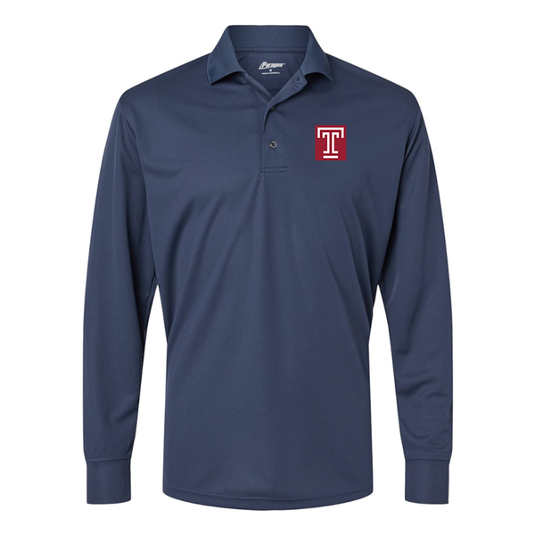 Men's Temple Owls Paragon Prescott Long Sleeve Polo