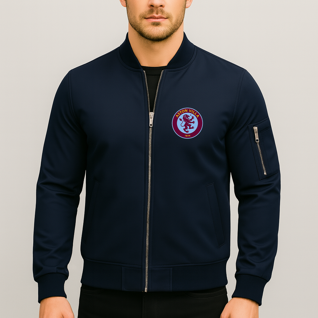 Men's Aston Villa FC Lightweight Bomber Jacket