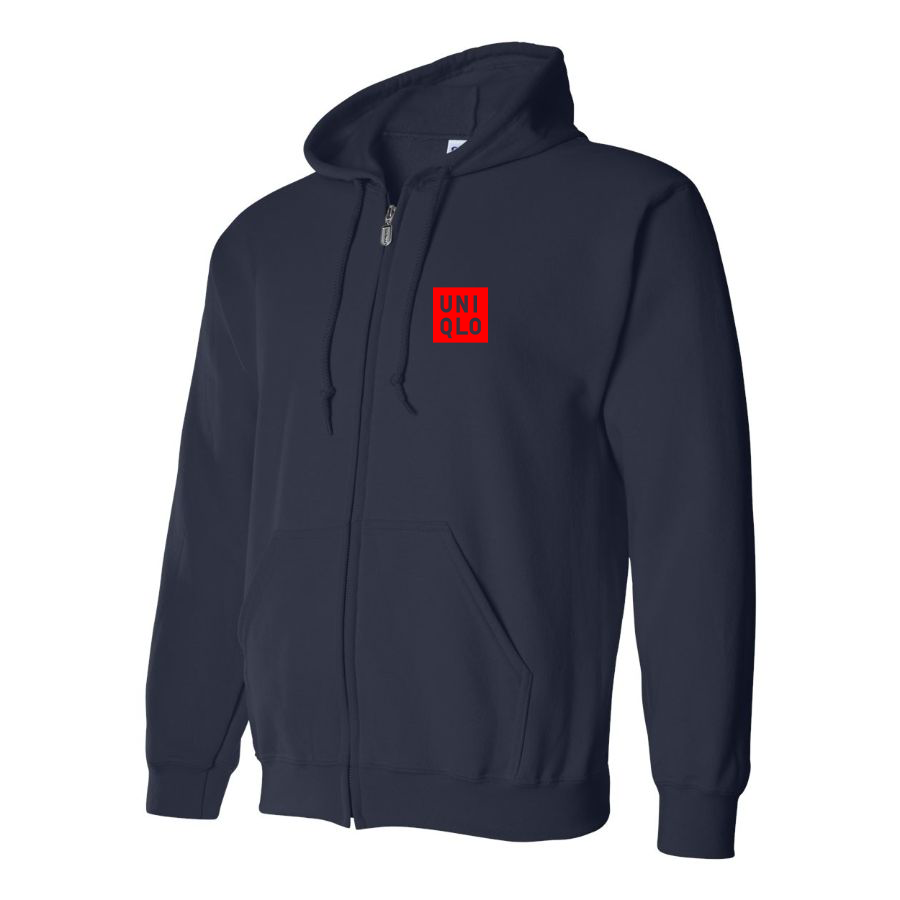 Men's Uniqlo Logo  Zipper Hoodie