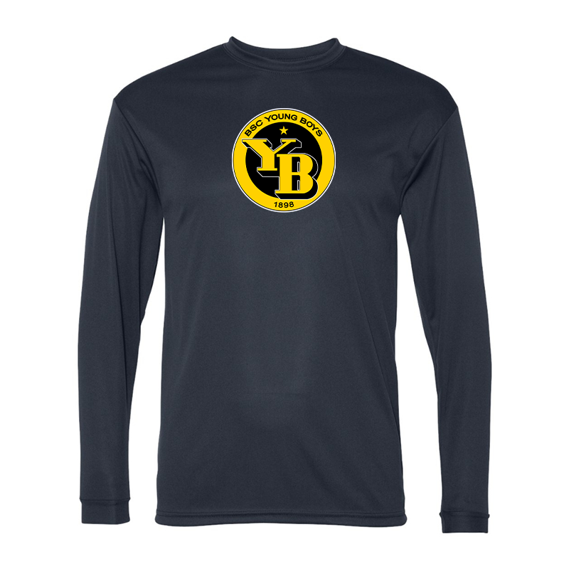 Men's Young Boys Soccer Performance Long Sleeve T-Shirt