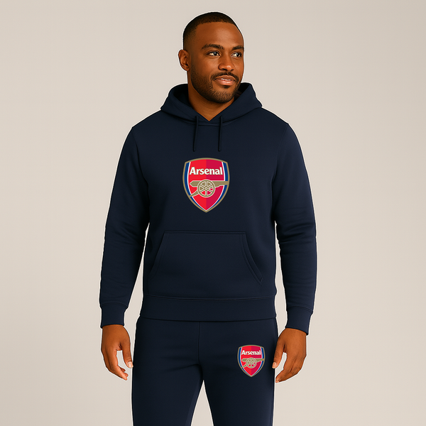 Men's Arsenal Soccer Logo Hoodie Joggers Set