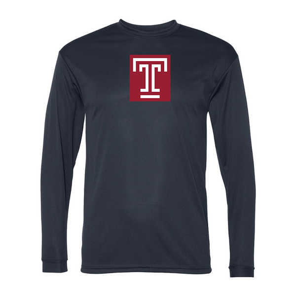 Men's Temple Owls Performance Long Sleeve T-Shirt