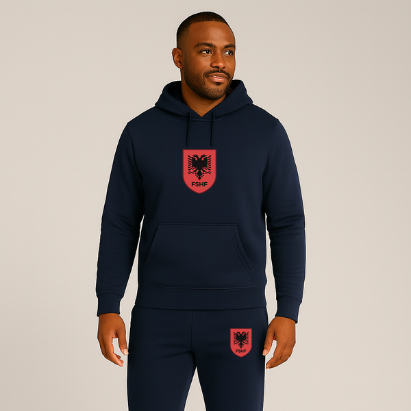 Men's Albania National Soccer Team Hoodie Joggers Set