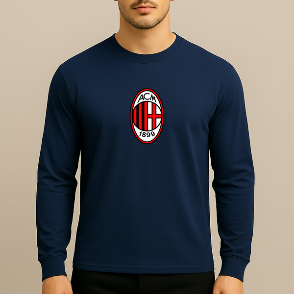 Men’s AC Milan Soccer Long Sleeve T-Shirt