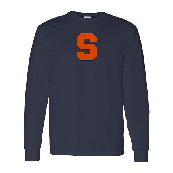 Men's Syracuse Orange Gildan Heavy Cotton Long Sleeve T-Shirt
