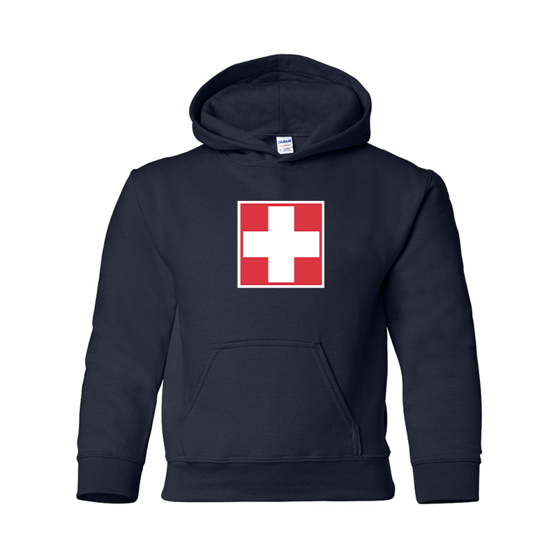Youth Switzerland National Football Soccer Team  Pullover Hoodie
