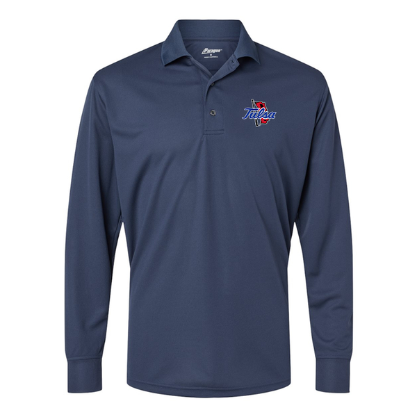 Men's  Tulsa Golden Hurricane Paragon Prescott Long Sleeve Polo