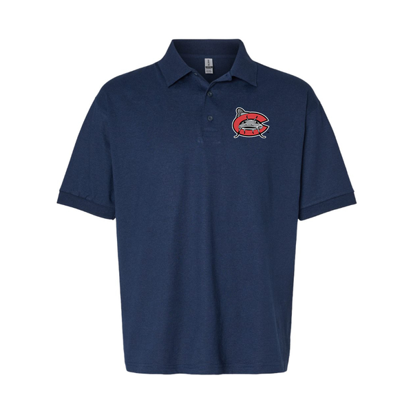 Men's Carolina Mudcats Logo Dry Blend Polo