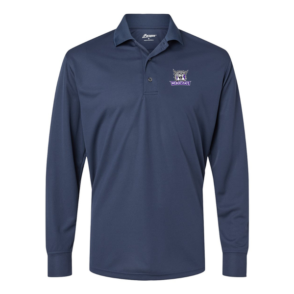 Men's Weber State Wildcats Paragon Prescott Long Sleeve Polo