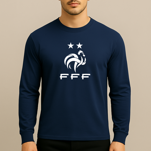 Men's France Soccer Long Sleeve T-Shirt