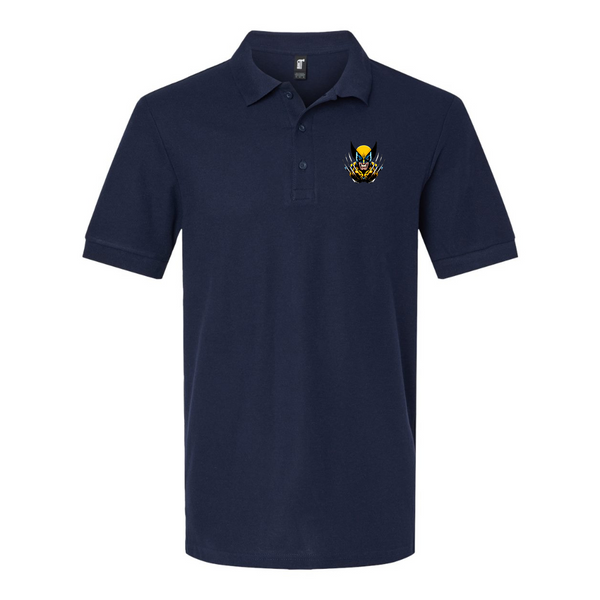 Men's  Wolverine 2025 Art  Gildan Hammer Pique Polo
