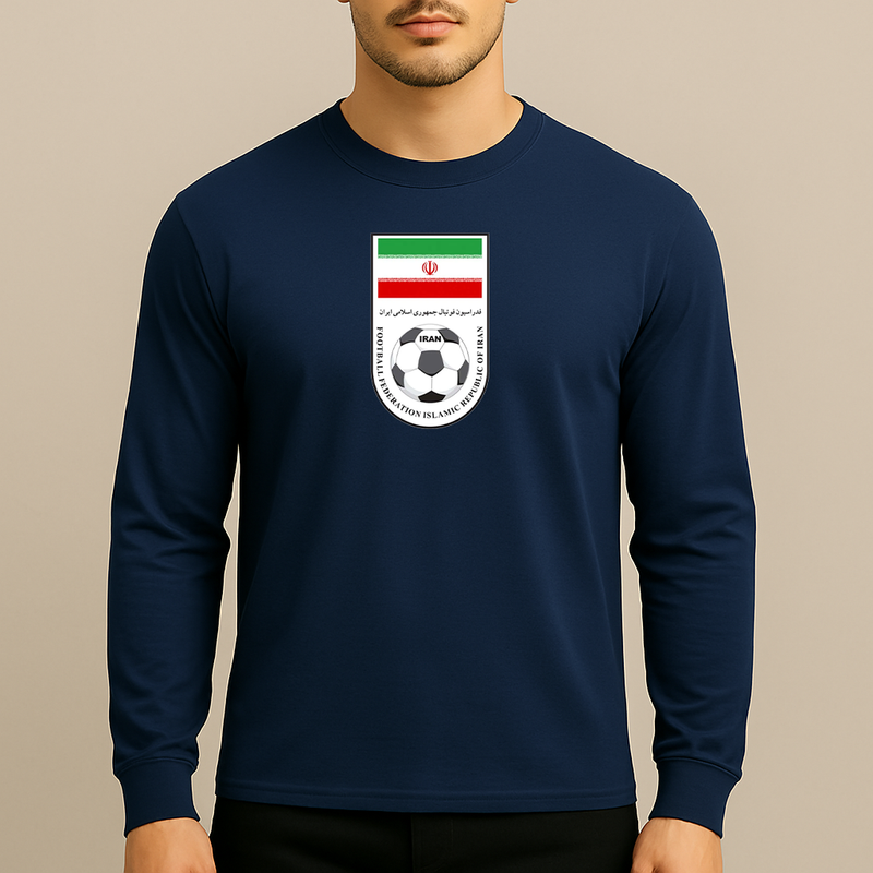 Men's Iran National Soccer Team Long Sleeve T-Shirt