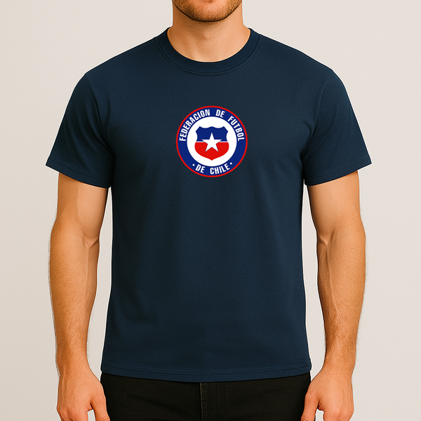 Men's Chile National Soccer Team  Cotton T-Shirt