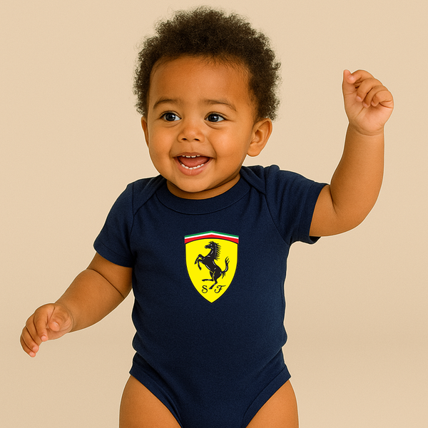 Ferrari Motorsport  Car Baby Romper Onesie