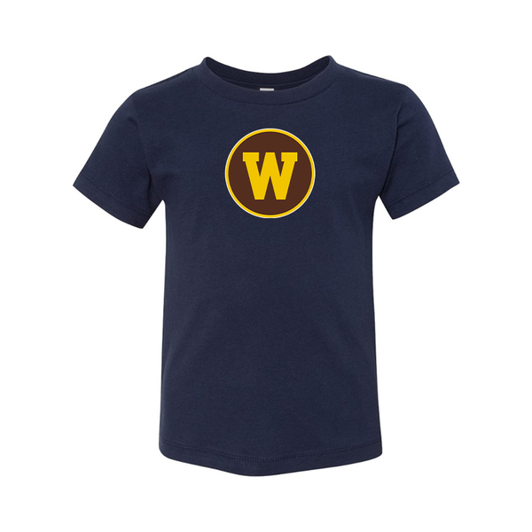 Western Michigan Broncos BELLA  CANVAS Toddler Jersey Tee