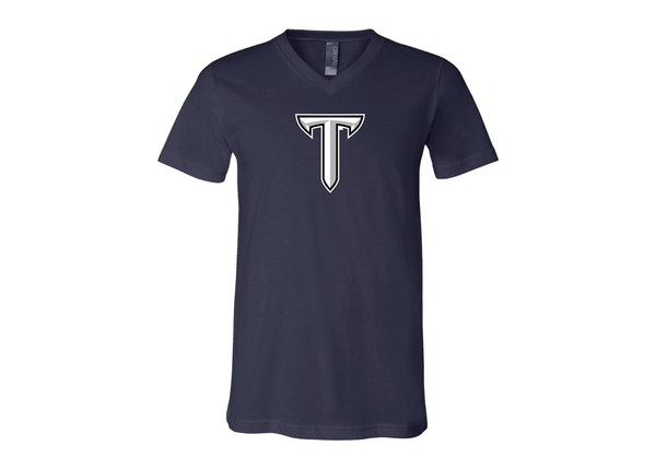 Troy Trojans BELLA  CANVAS - Jersey V-Neck T-Shirt