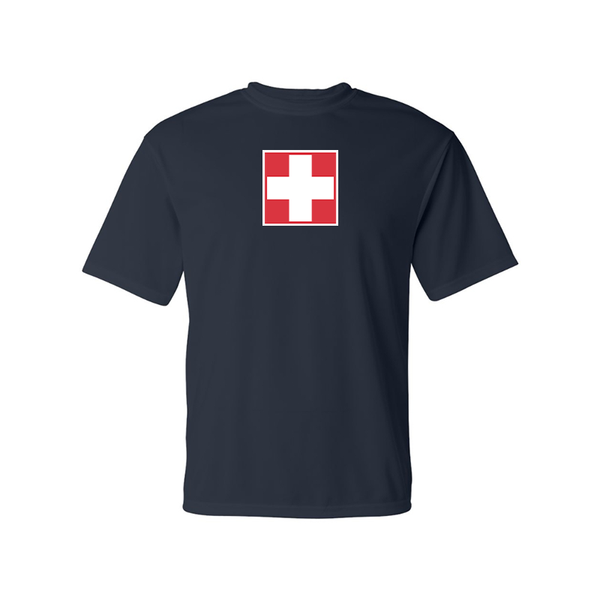 Men's Switzerland National Football Soccer Team Polyester T-Shirt