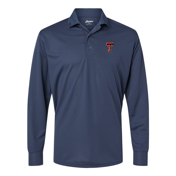 Men's Texas Tech Red Raiders  Paragon Prescott Long Sleeve Polo