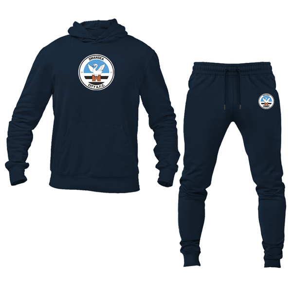 Men's Swansea City Soccer Hoodie Joggers Set