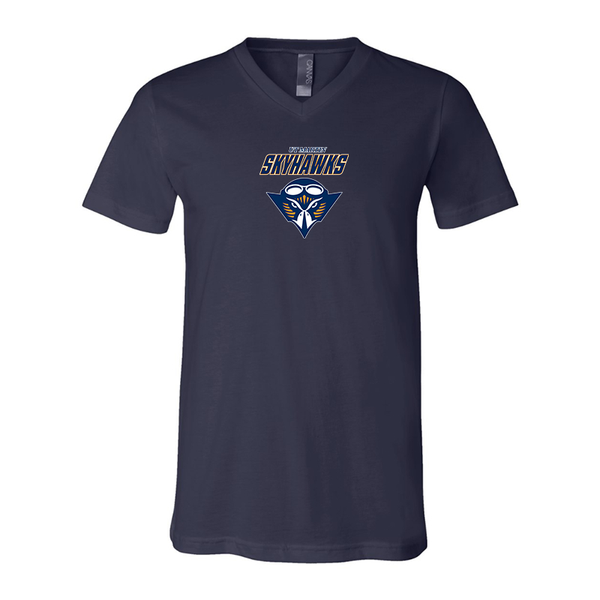 Tennessee Martin Skyhawks BELLA  CANVAS - Jersey V-Neck T-Shirt