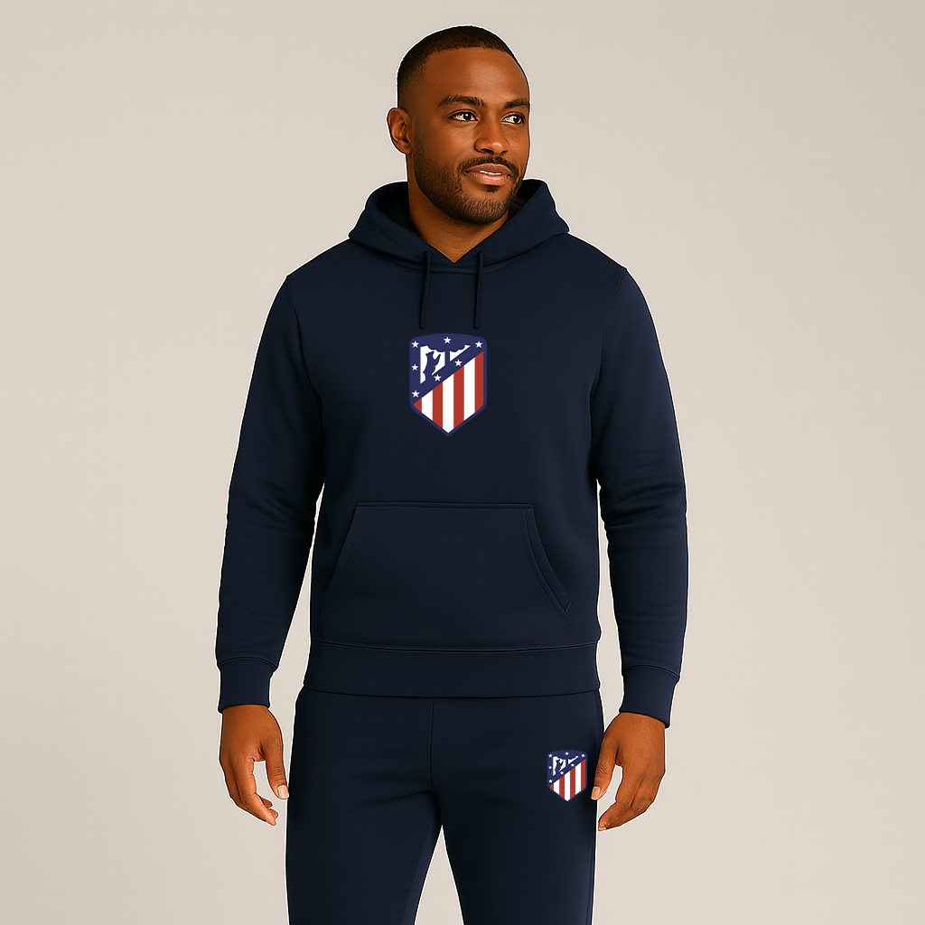 Men's Atletico Madrid FC Logo Hoodie Joggers Set