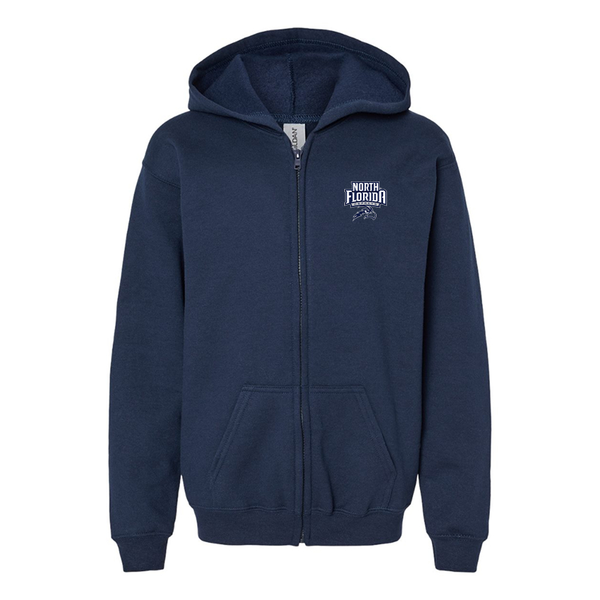 Gildan Heavy Blend Youth UNF Ospreys Full Zip Hooded Sweatshirt