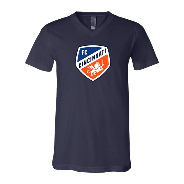 Men's FC Cincinnati BELLA + CANVAS - Jersey V-Neck T-Shirt